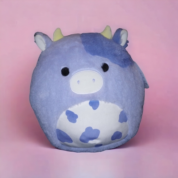 12-INCH ORIGINAL BUBBA THE COW FUZZ-A-MALLOWS BY SQUISHMALLOWS - Picture 2 of 8